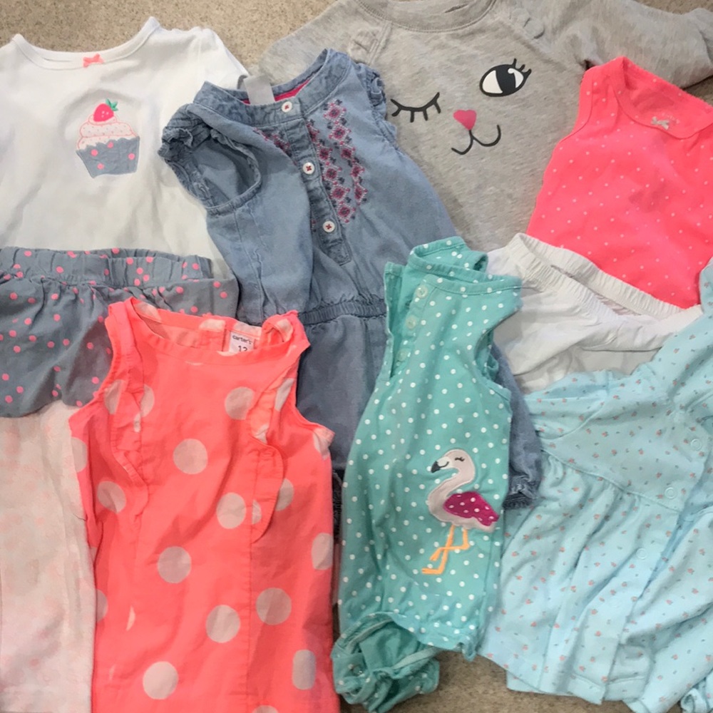 Carter’s 12 month lot girl lot